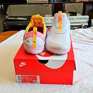 Nike Air Zoom Pulse Women's Medical Shoes Gray/Gold/Pink Size 11